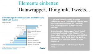 Racontr_Elemente einbetten