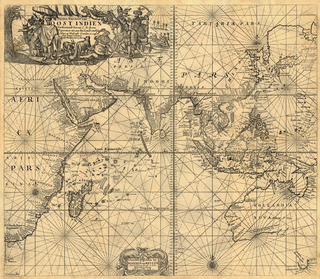 Besitzungen der Niederländischen Ostindien-Kompanie im 17. Jahrhundert. Quelle: Academic 